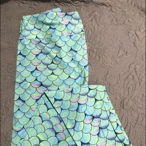 Lularoe TC Mermaid 🧜🏻‍♀️ Print Leggings - BNWOT